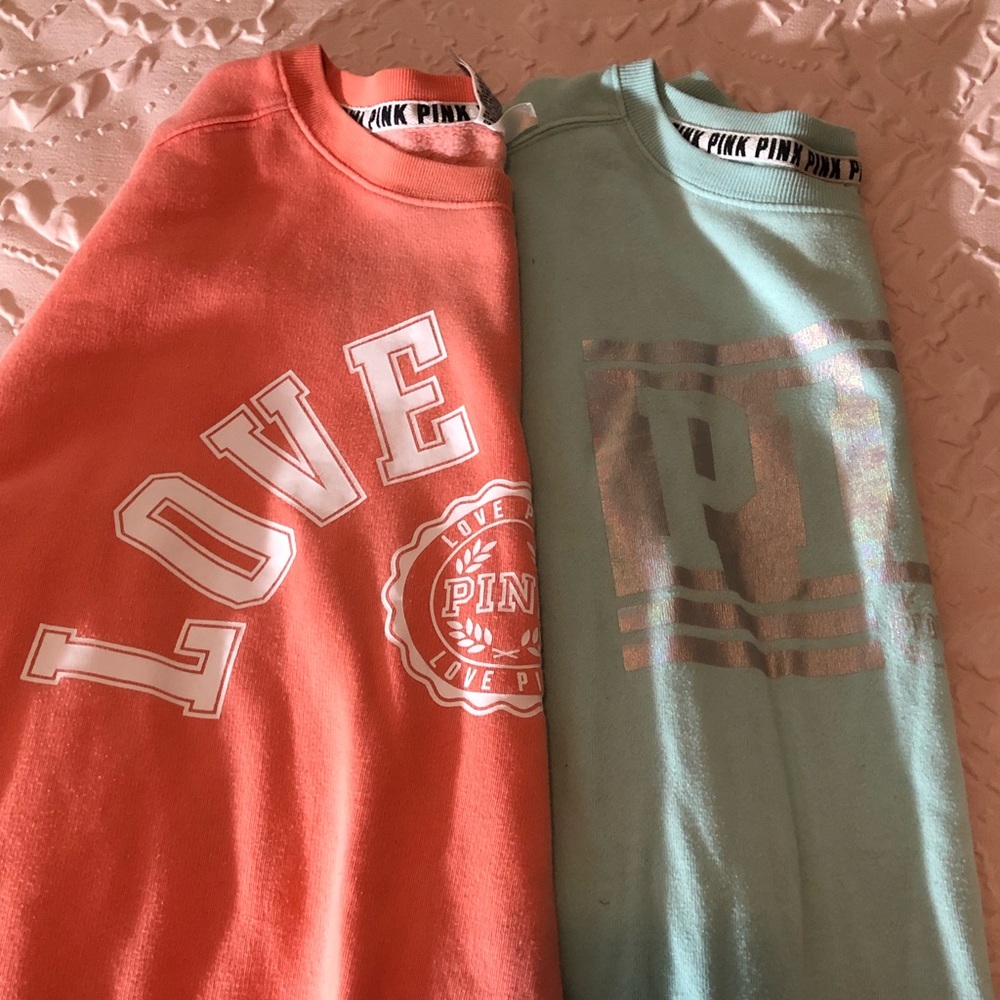 Pink sweaters